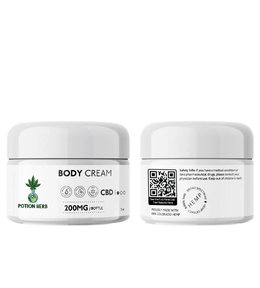 Herbs & Potions CBD Body Cream 2oz 200mg