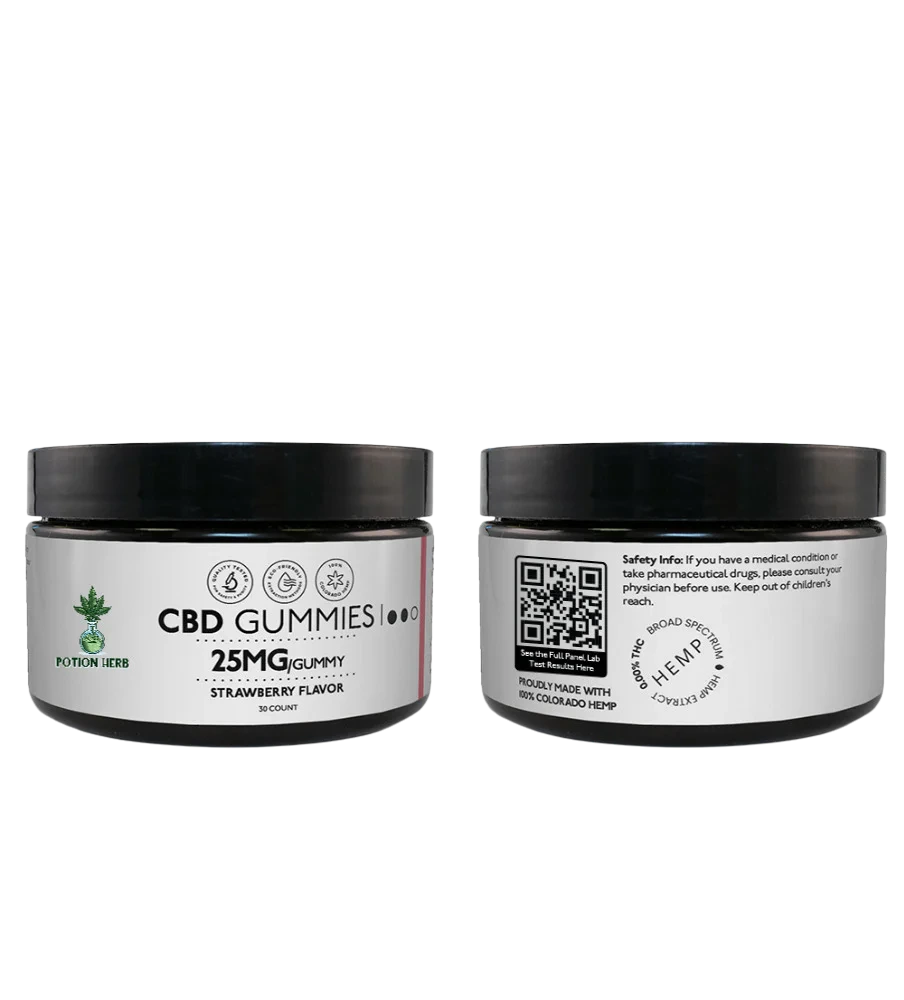 Herbs & Potions CBD Gummies Strawberry 30ct 750mg