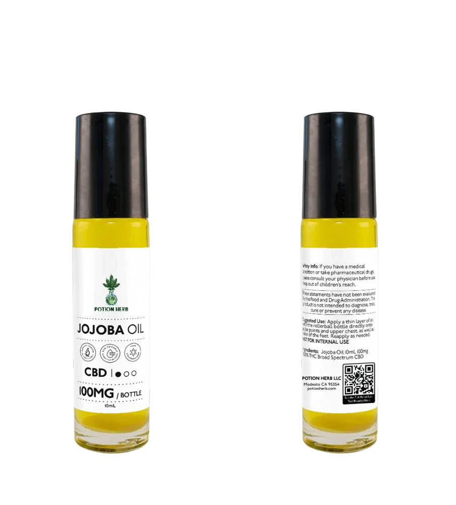 Herbs & Potions CBD Jojoba Oil Roller 10ml 100mg