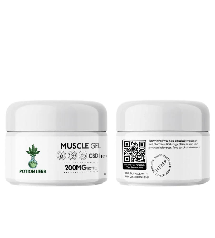 Herbs & Potions CBD Muscle Gel 2oz 200mg
