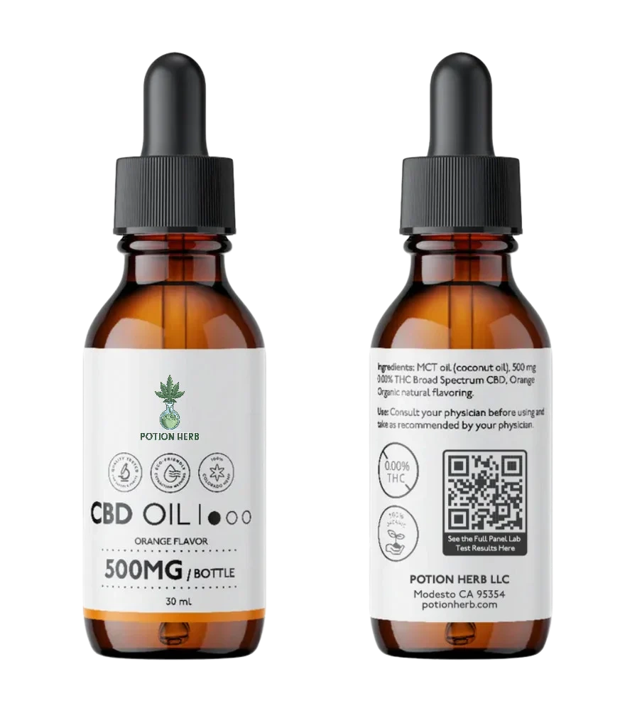Herbs & Potions CBD Oil Orange 1oz 500mg