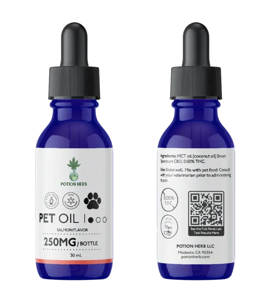 Herbs & Potions CBD Pet Oil Salmon 1oz 250mg